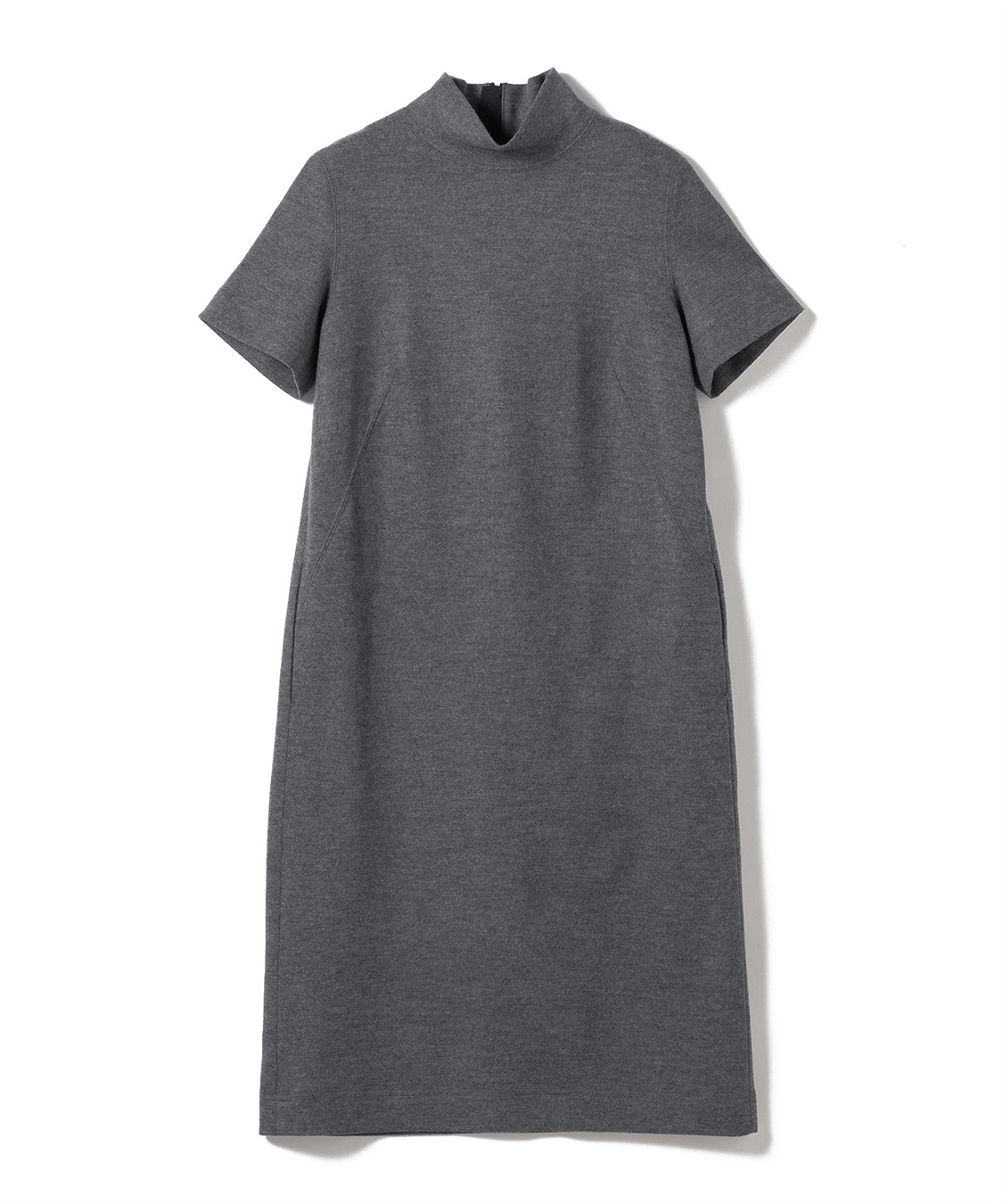 49AV JUNKO SHIMADA ハイネック半袖ウールワンピース_variation_1