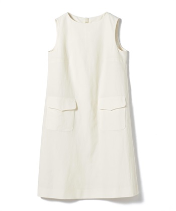 ウールリネンワンピース(オフホワイト-9号)