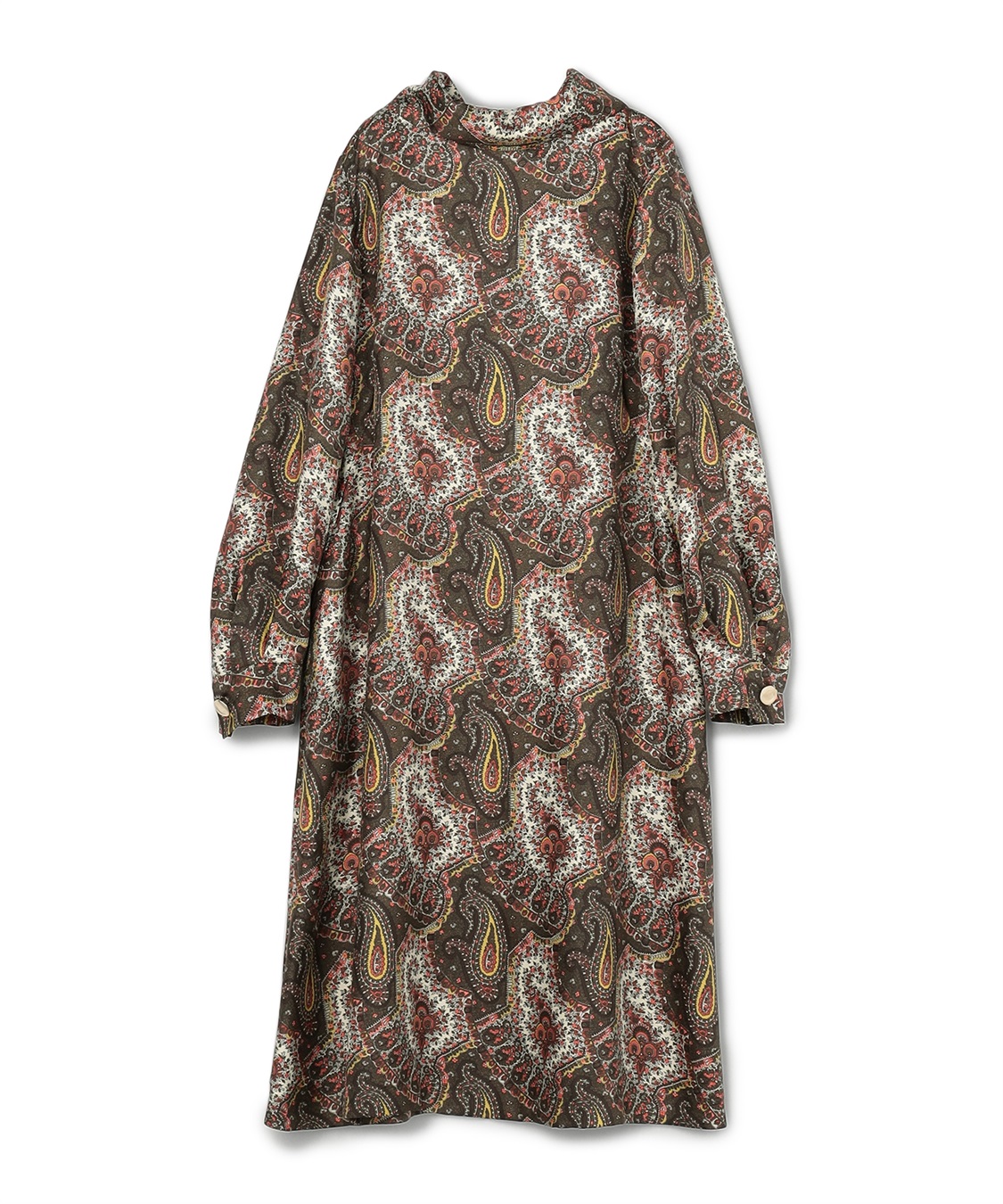 ペイズリープリント長袖ワンピース 49AV JUNKO SHIMADA｜クロスプラス