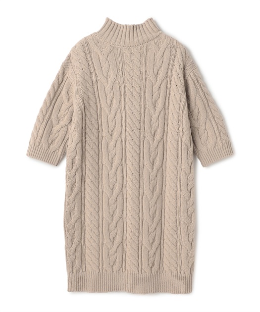 49AV JUNKO SHIMADA ケーブル編みニットワンピース