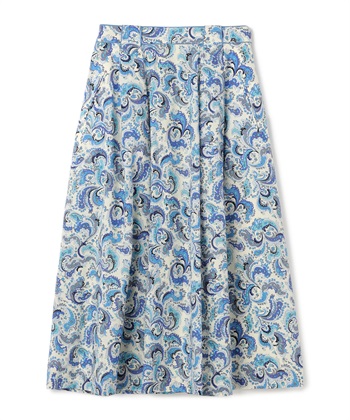 【TIME SALE】ペイズリープリントスカート(オフホワイト-9号)