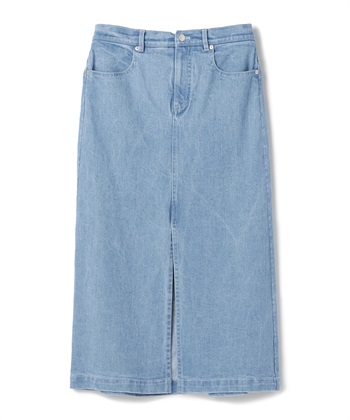 【BLACK FRIDAY】ロング丈デニムスカート(サックス-9号)