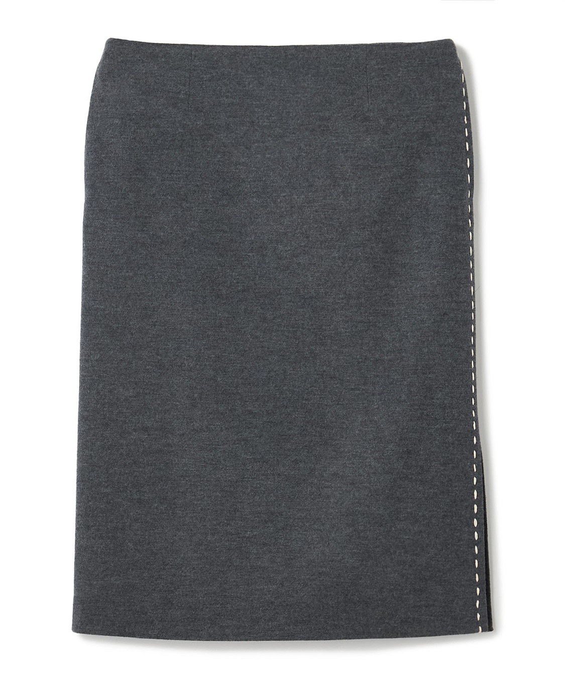 49AV JUNKO SHIMADA ウールジャージー配色ステッチタイトスカート_variation_1