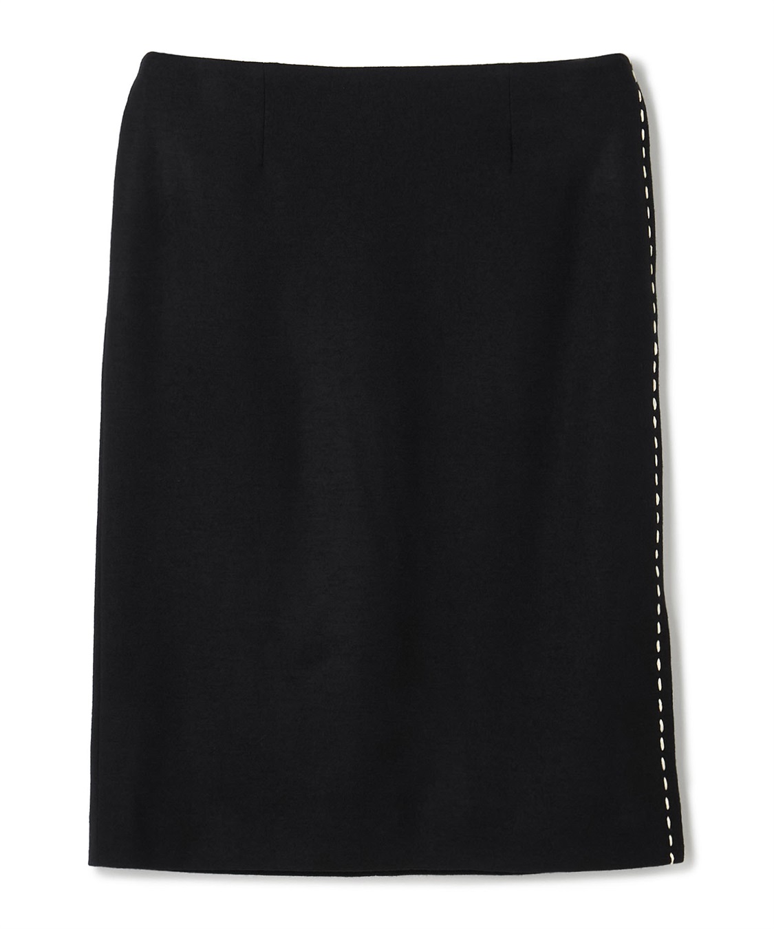 49AV JUNKO SHIMADA ウールジャージー配色ステッチタイトスカート_variation_2