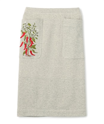 49AV JUNKO SHIMADA 唐辛子刺繍入りスエットロングスカート_variationthumb_1