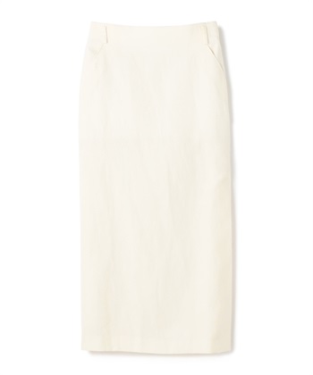 【BLACK FRIDAY】ウール混ロング丈タイトスカート(オフホワイト-9号)