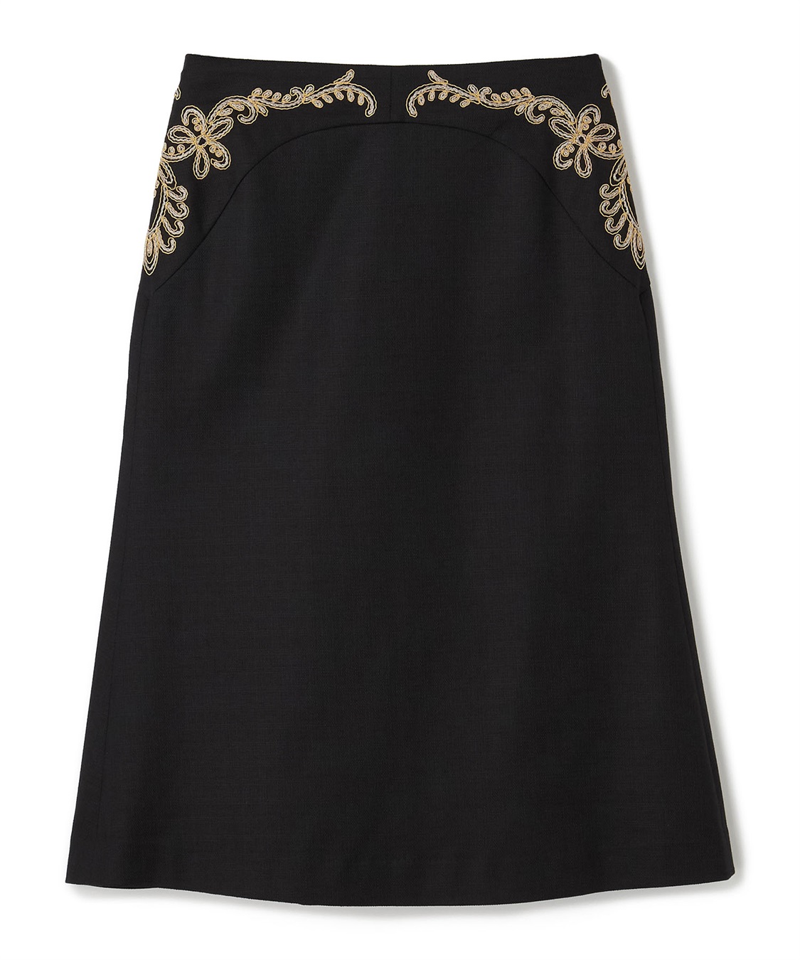 49AV JUNKO SHIMADA 刺しゅう使いAラインスカート_variation_1