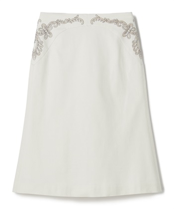 49AV JUNKO SHIMADA 刺しゅう使いAラインスカート_variationthumb_2