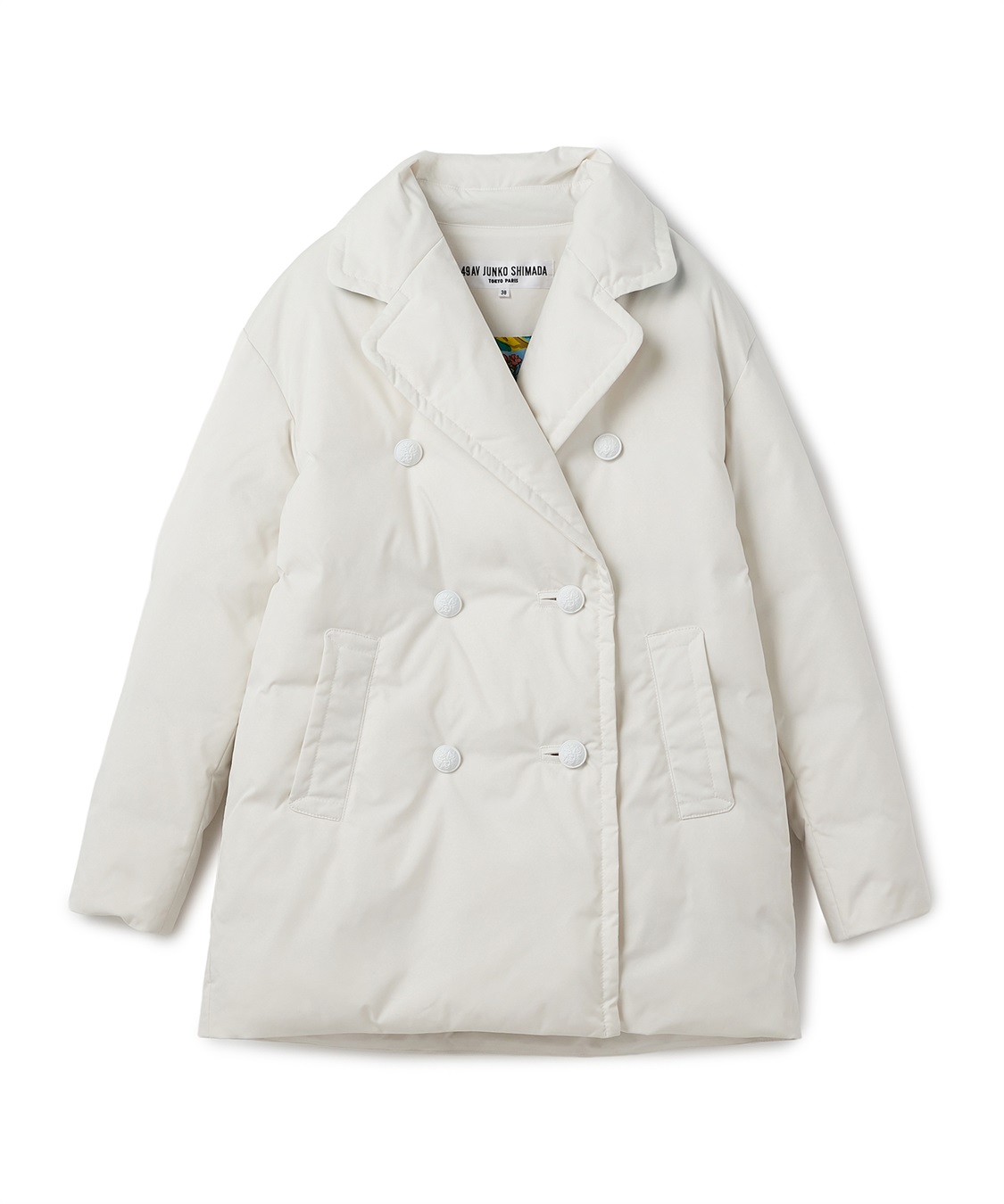 Wボタンストレッチダウンジャケット 49AV JUNKO SHIMADA｜クロスプラス