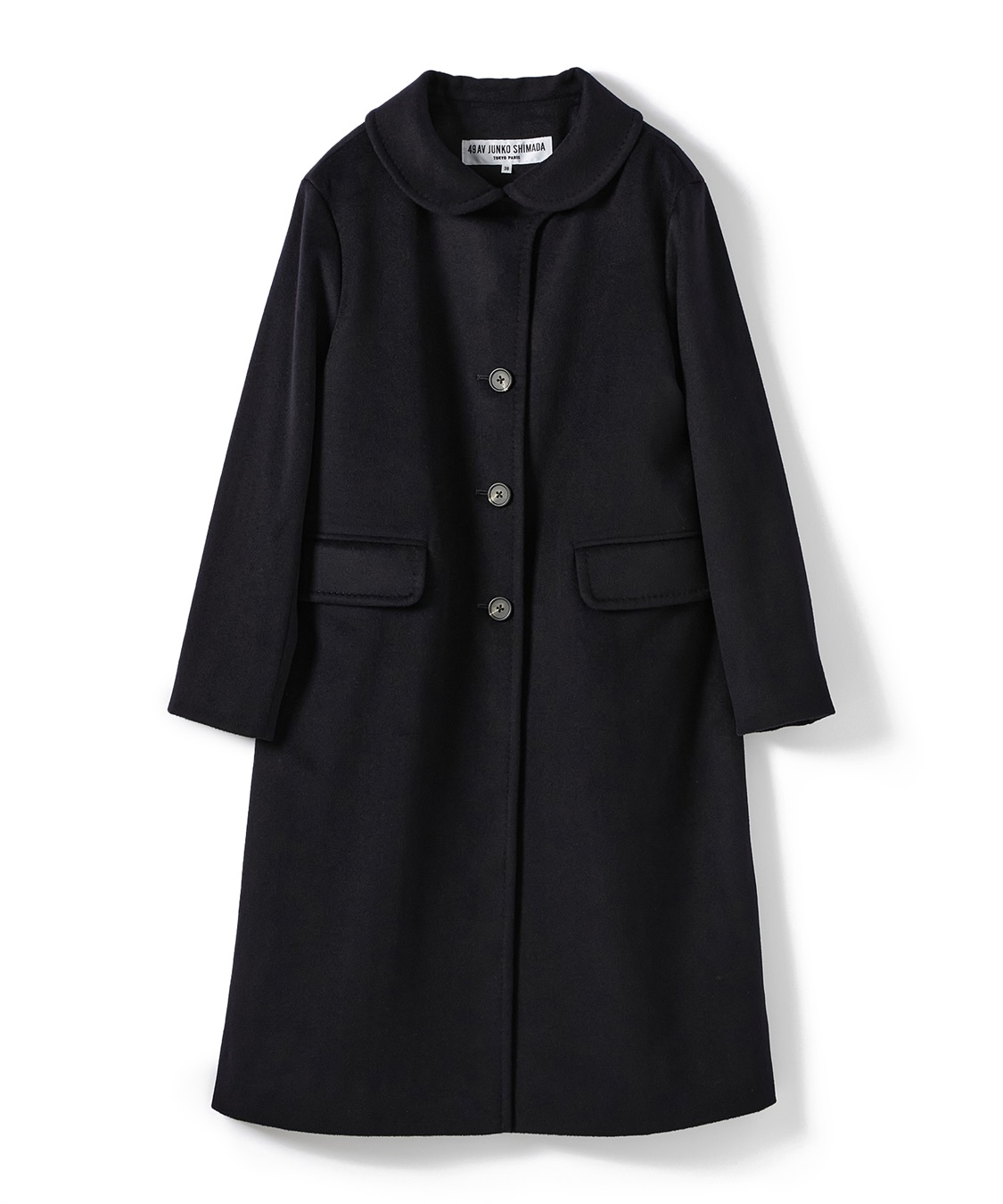 49AV JUNKO SHIMADA 【TIME SALE】丸襟ロングコート_variation_1