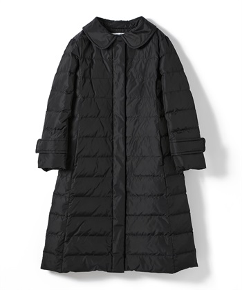 ロング丈ダウンコート(ブラック-9号)