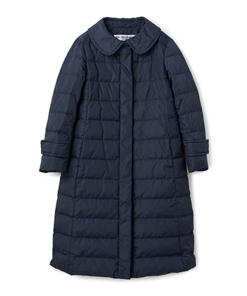 ロング丈ダウンコート(ネイビー-9号)