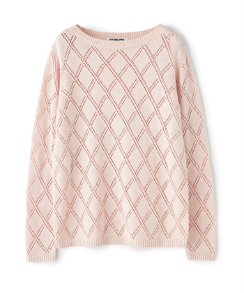 49AV JUNKO SHIMADA 【TIME SALE】ブライトレーヨン格子柄透かし編みニット_variationthumb_2