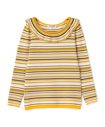 49AV JUNKO SHIMADA 【TIME SALE】マルチボーダー柄フレアネックニット_variationthumb_1