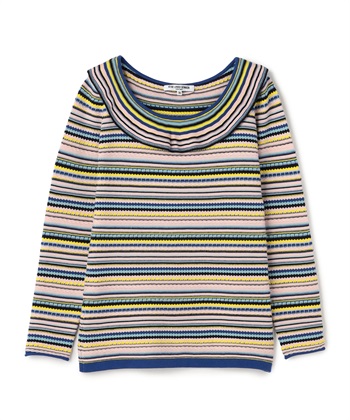 49AV JUNKO SHIMADA 【TIME SALE】マルチボーダー柄フレアネックニット_variationthumb_2