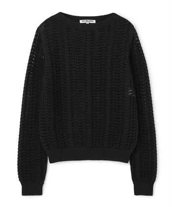 メッシュニットプルオーバー(ブラック-9号)
