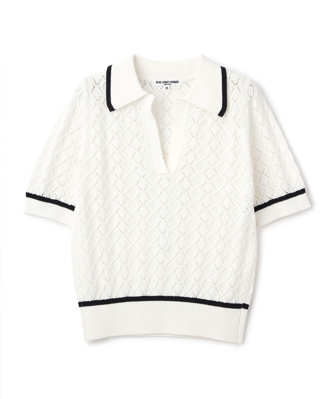 TIME SALE】レース編みVネックニット 49AV JUNKO SHIMADA｜クロス