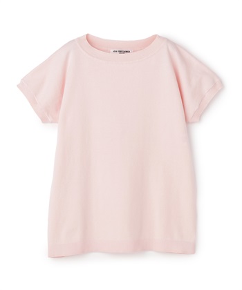 【WEB限定】コットン半袖ニット(ピンク-9号)