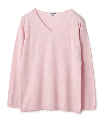 Vネックニット(ピンク-9号)