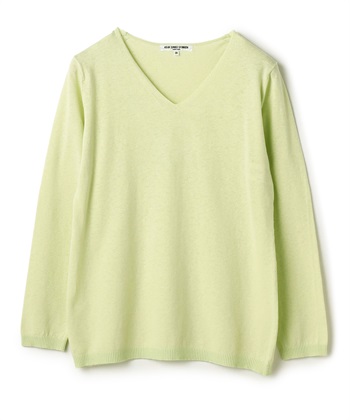 Vネックニット(グリーン-9号)