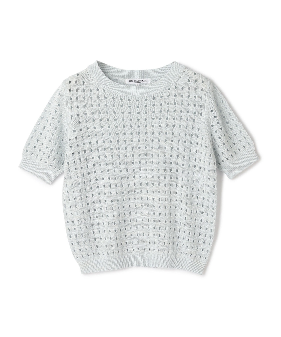 【新品未使用】akio AO-74 short length 2way knit TIME SALE】フラワー柄ニットカーディガン 49AV JUNKO SHIMADA