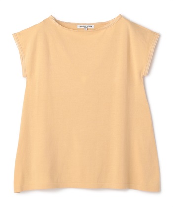 コットン半袖ニット(ベージュ-9号)