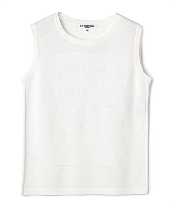 49AV JUNKO SHIMADA ボタニカル柄ノースリーブニットトップス_variationthumb_1