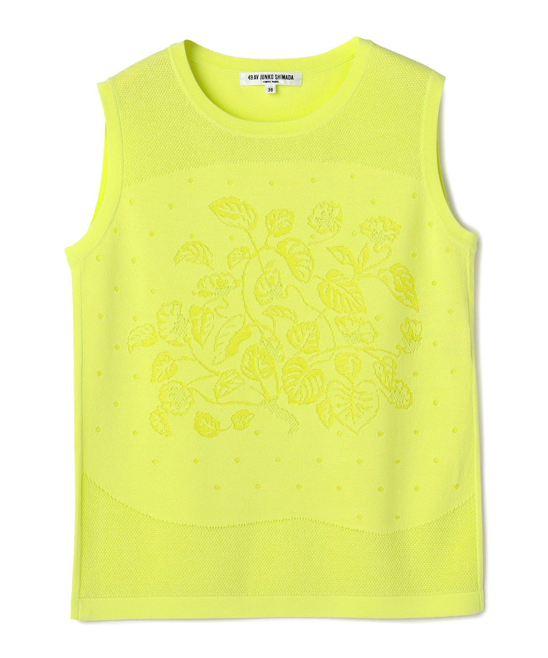 49AV JUNKO SHIMADA ボタニカル柄ノースリーブニットトップス_variation_3