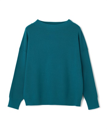 ボートネックニットプルオーバー(ライトグリーン-9号)