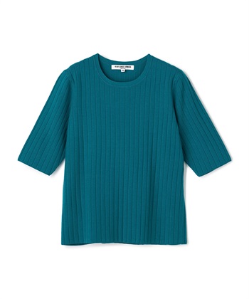 リブニットプルオーバー(ライトグリーン-9号)