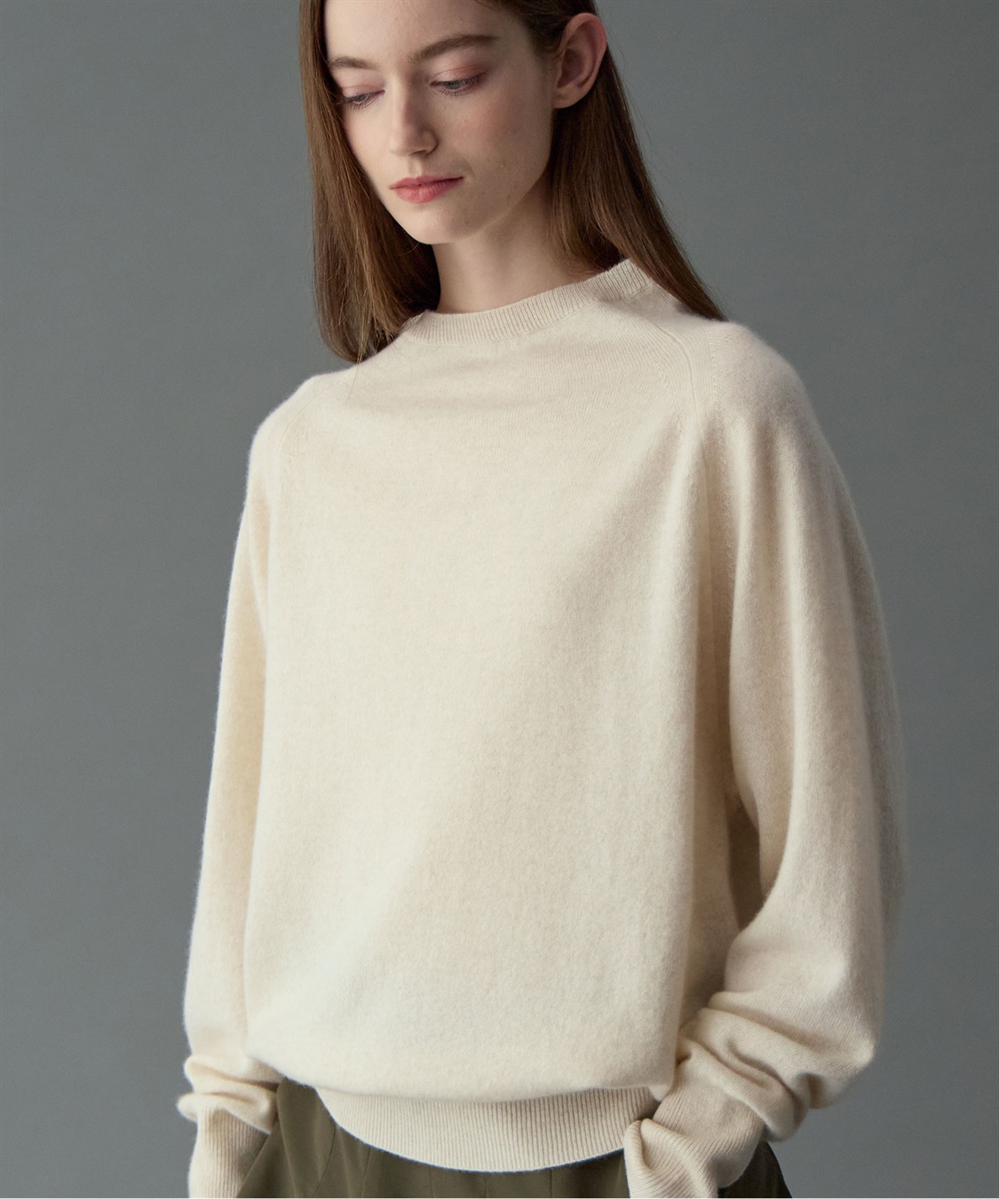 49AV JUNKO SHIMADA オフハイネックカシミヤニット_main