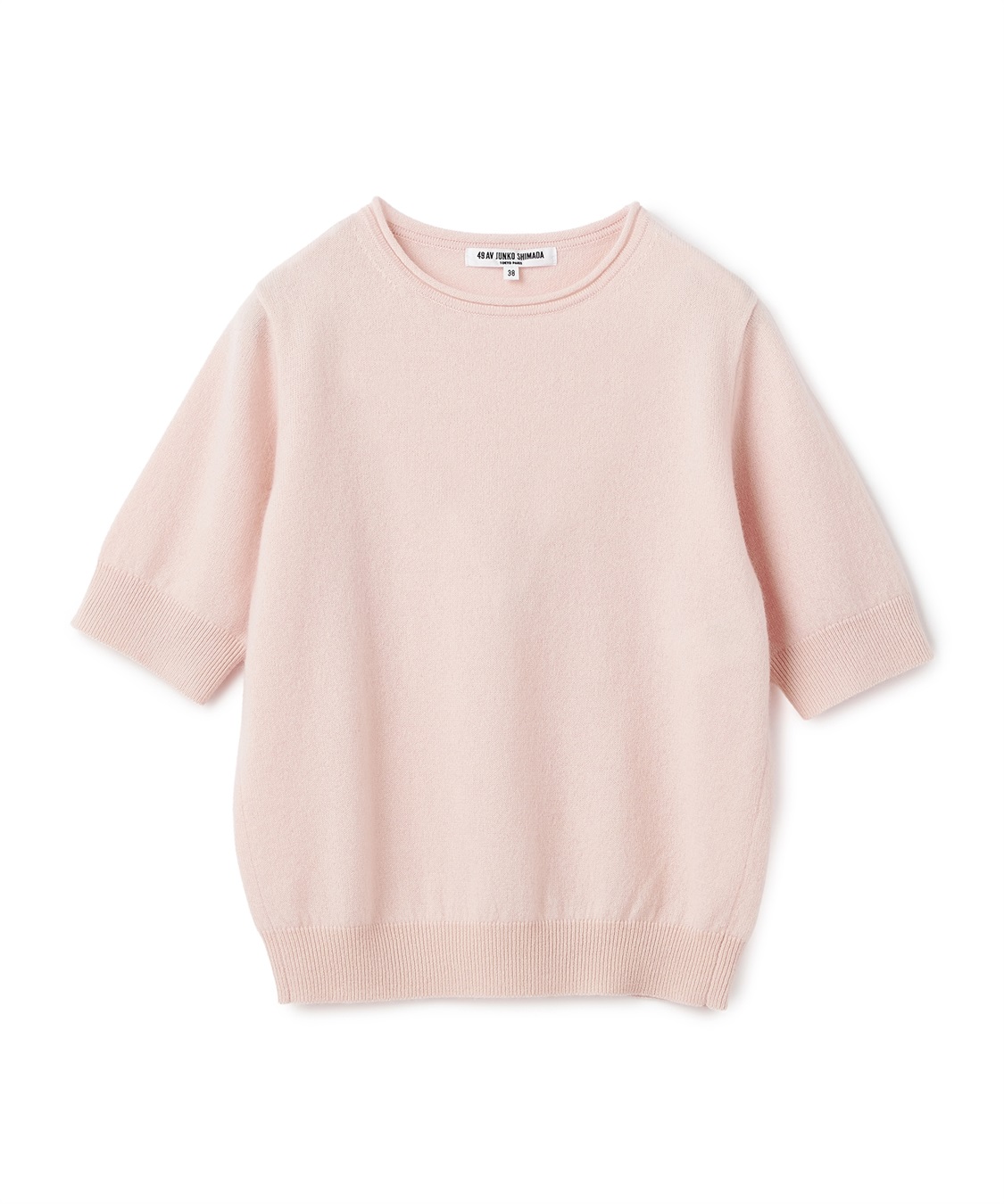 49AV JUNKO SHIMADA クルーネックカシミヤ半袖ニット_variation_2