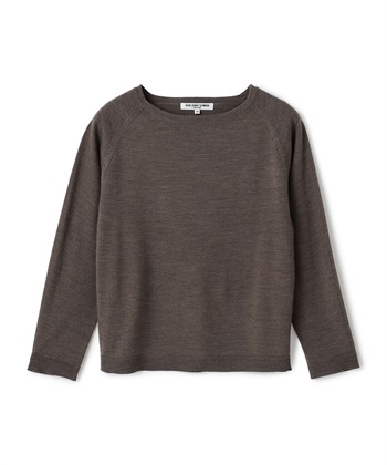 【24時間限定 FLASH SALE】クルーネックプルオーバーニット(ダークブラウン-9号)