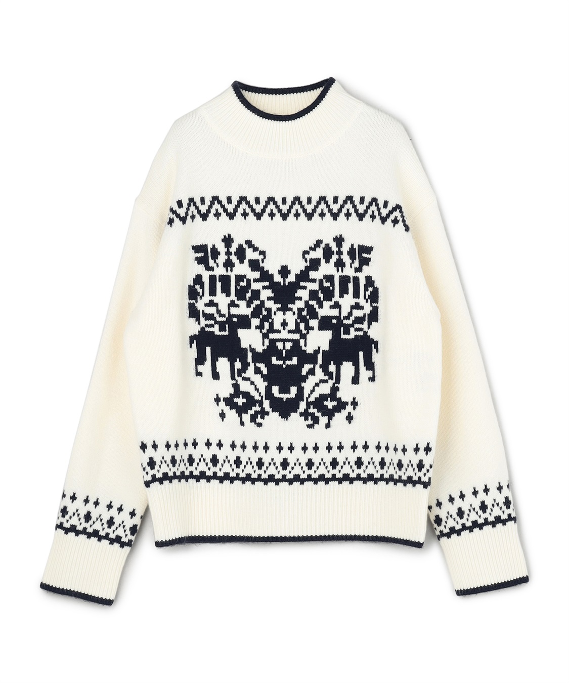 49AV JUNKO SHIMADA 【YEAR END SALE】長袖ジャカードニットプルオーバー_variation_1