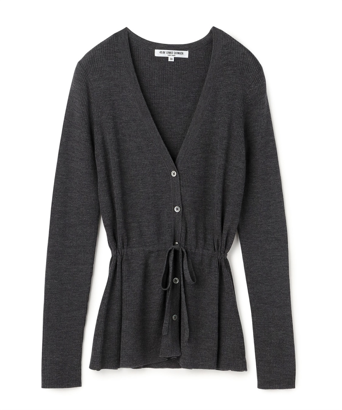 49AV. 赤 カーディガン 38サイズ WEB限定】アルパカケーブルニットカーディガン 49AV JUNKO