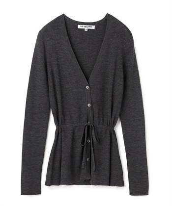 Vネックカーディガン(チャコール-9号)