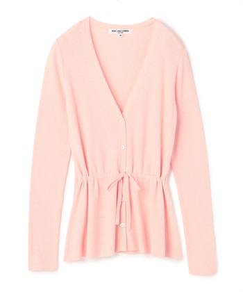 Vネックカーディガン(サーモンピンク-9号)