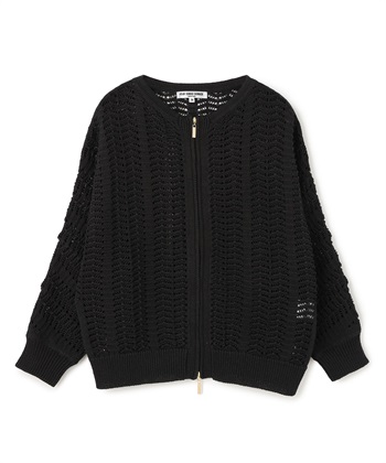 メッシュニットジップカーディガン 49AV JUNKO SHIMADA｜クロス