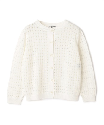 【24時間限定 FLASH SALE】メッシュニットカーディガン(オフホワイト-9号)