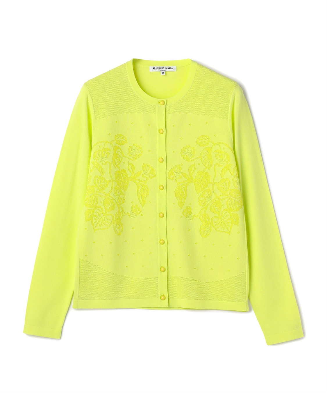 49AV JUNKO SHIMADA ボタニカル柄長袖ニットカーディガン_variation_3