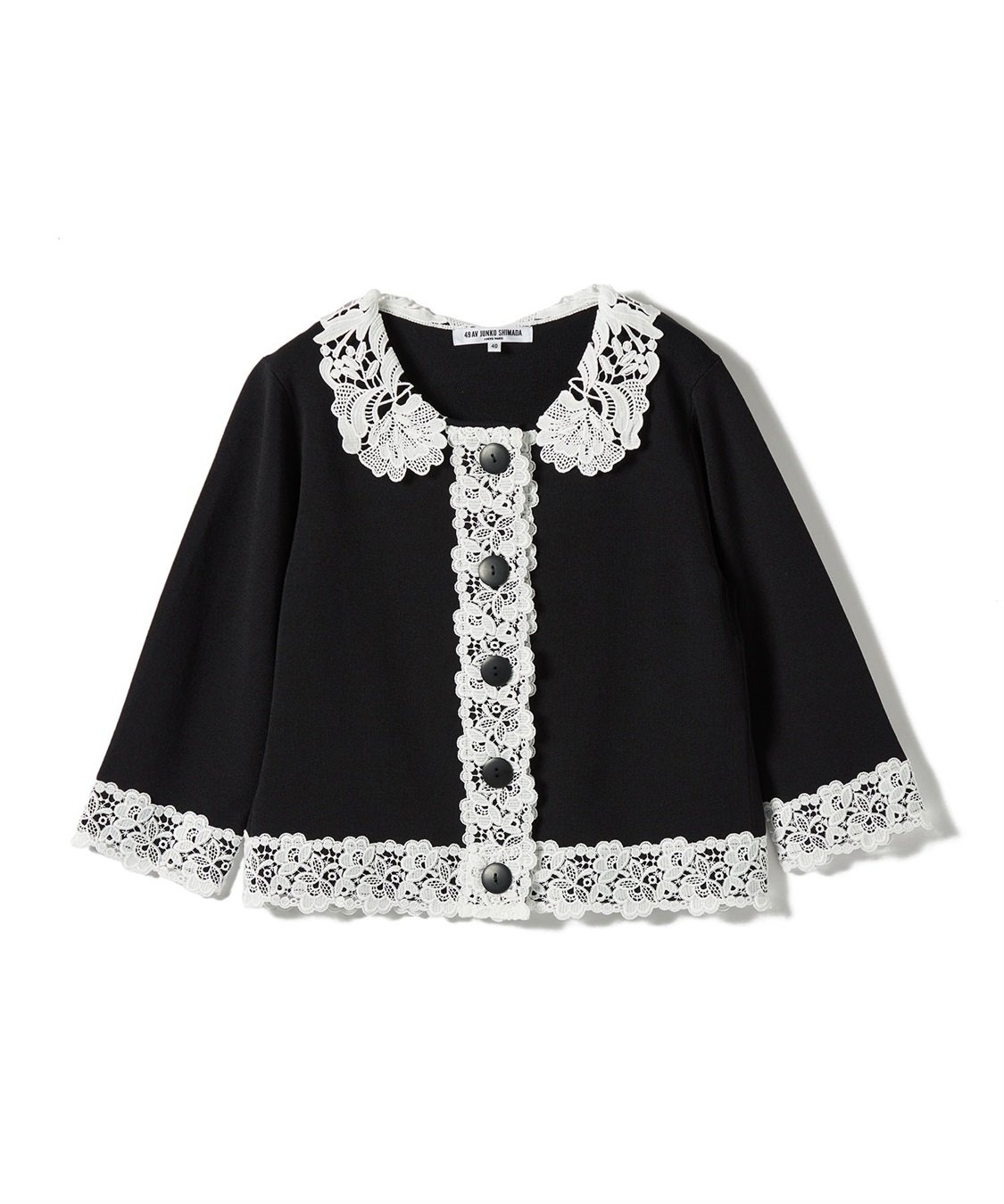 レース付きカーディガン 49AV JUNKO SHIMADA｜クロスプラス公式