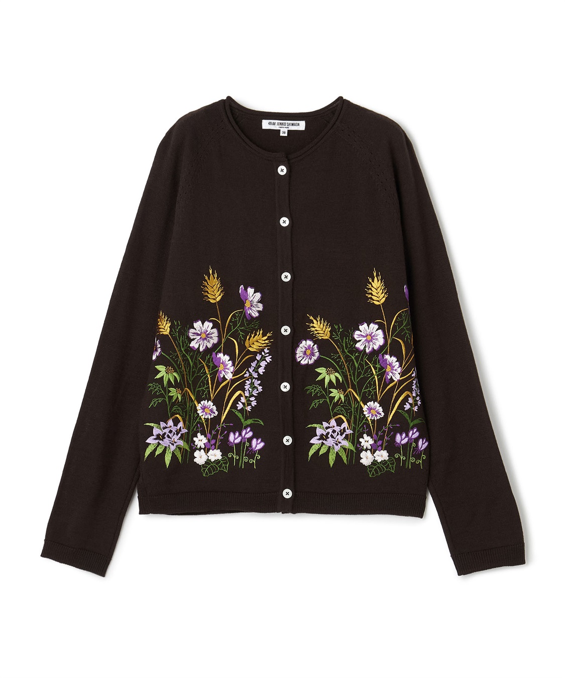 じゅんこ ハートチェーンプリントハイネックカットソー 49AV JUNKO