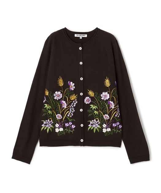 ハンド刺繍ラブカーディガン美品 FRAMeWORK ハンド刺繍ラブカーディガン - メルカリ