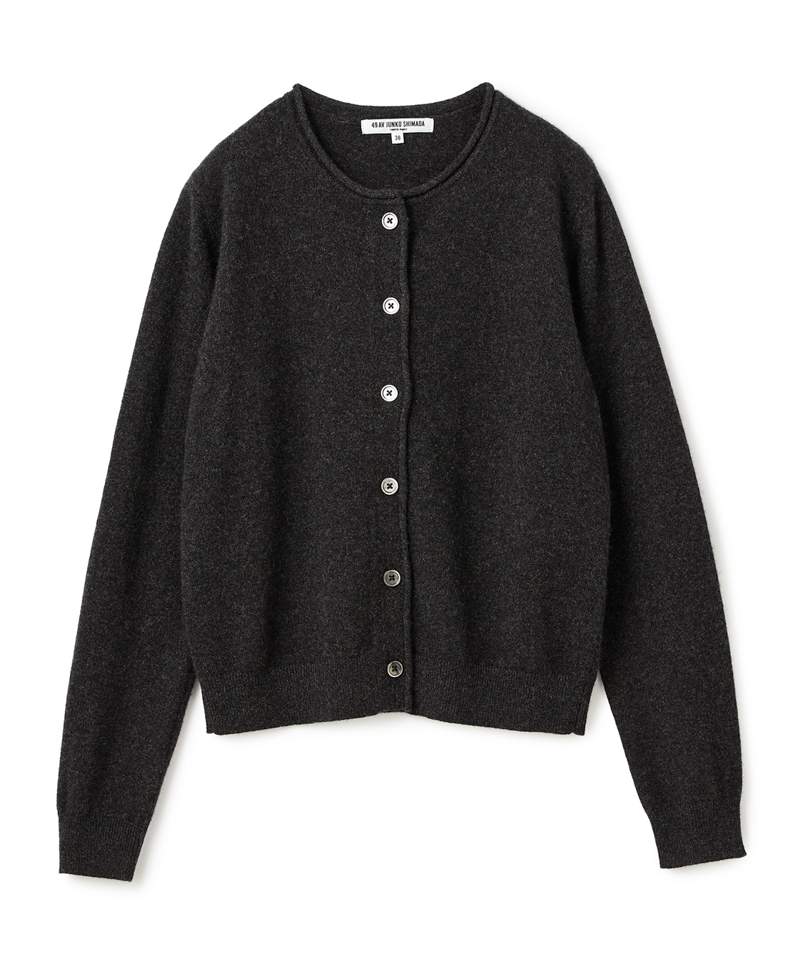 49AV JUNKO SHIMADA クルーネックカシミヤカーディガン_variation_1