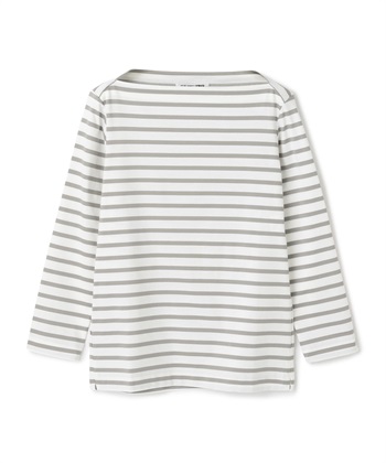 ボーダー柄カットソー(グレー-9号)