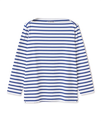 ボーダー柄カットソー(ブルー-9号)