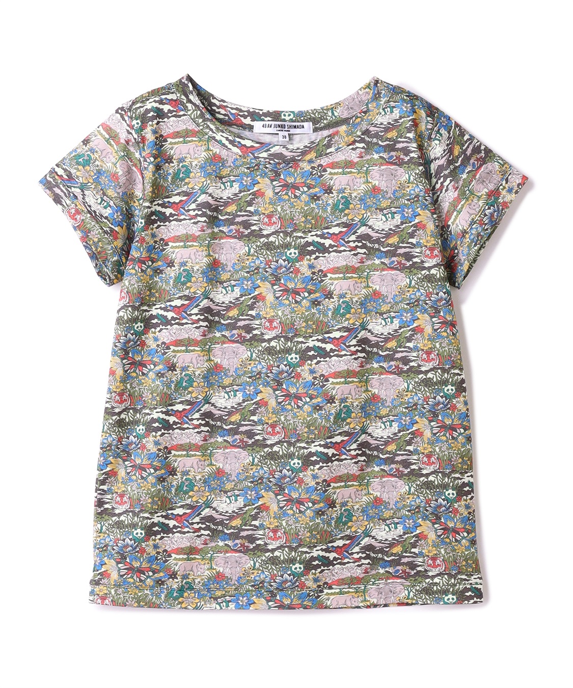 49AV JUNKO SHIMADA 総柄プリントTシャツ_variation_1