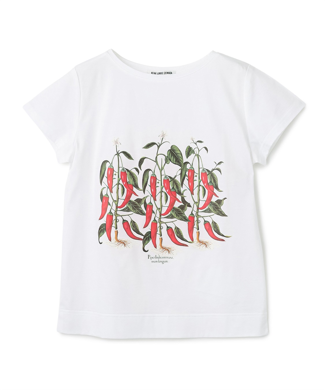 プラントプリント柄Tシャツ 49AV JUNKO SHIMADA｜クロスプラス