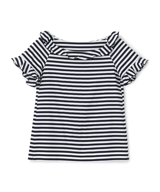 49AV JUNKO SHIMADA フリル付きシルケットTシャツ
