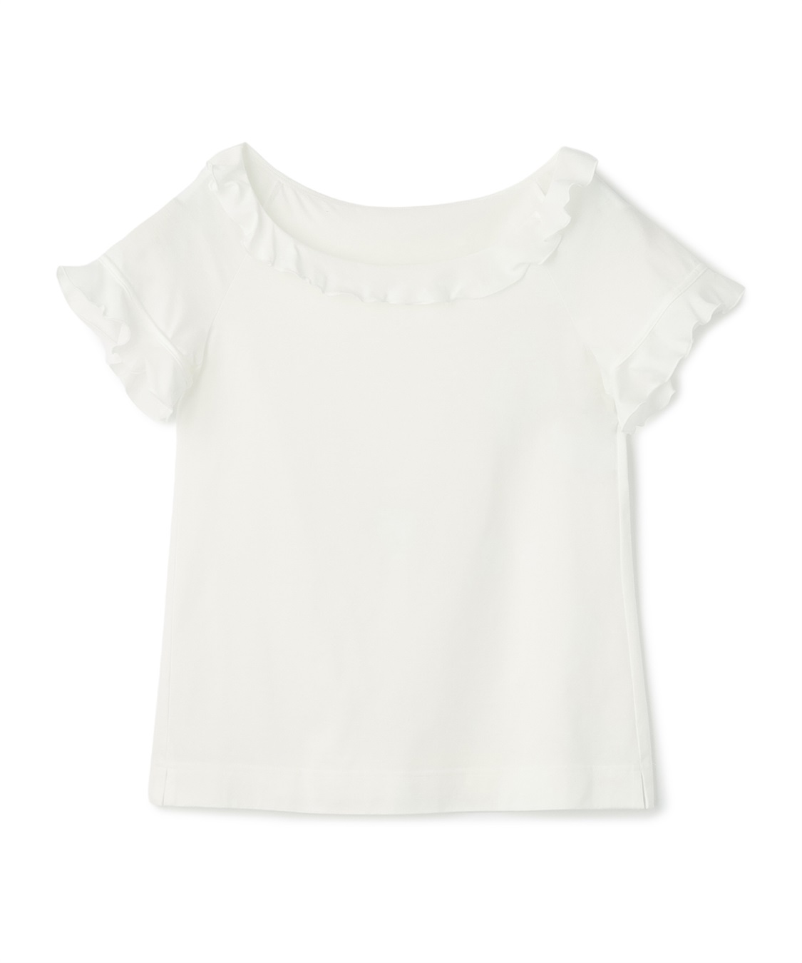 49AV JUNKO SHIMADA フリル付きシルケットTシャツ_variation_1